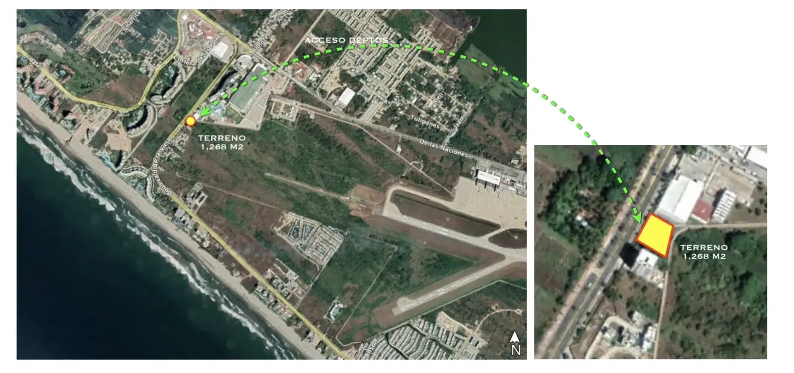 Foto 8 de 9: Terreno en renta – Ubicación privilegiada en Boulevard Barra Vieja